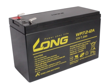 Akku Kung Long WP7.2-12 12V 7,2Ah F187 (4,8mm) AGM Batterie VDS wartungsfrei
